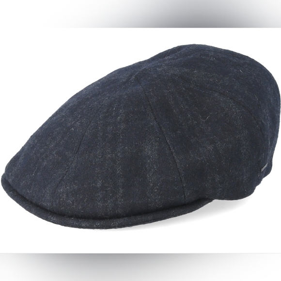 Bailey Cove Grey Plaid Flat Cap - Picture 1 of 5